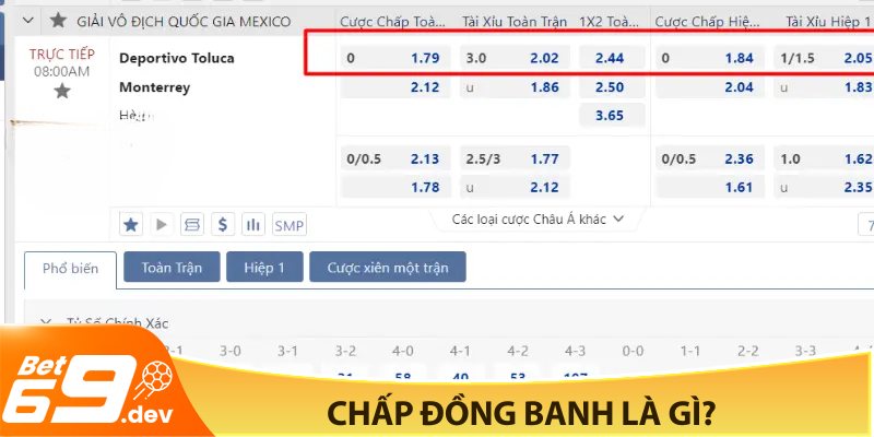 Chấp đồng banh là gì